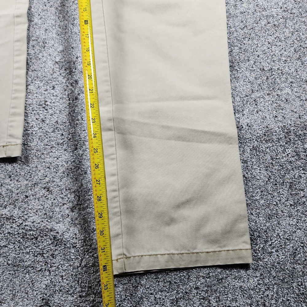 Life Khaki Haggar Pants Mens 36x34 Straight Leg Repreve Recycled Khaki Excellent - Picture 14 of 15
